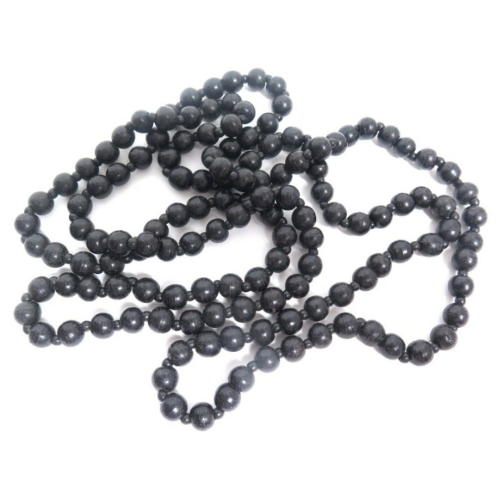 VINTAGE EXTRA LONG‎ 53" BLACK NECKLACE